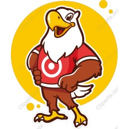 Vibrant Cheerful Eagle Mascot