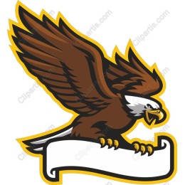 Fierce Eagle with Customizable Banner