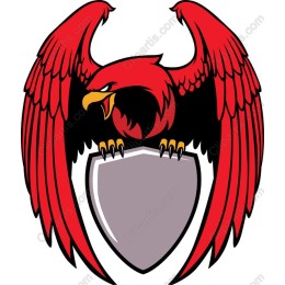 Majestic Red Hawk Emblem