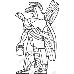 Majestic Bird-Headed Deity