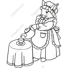 Whimsical Rabbit Tea Party