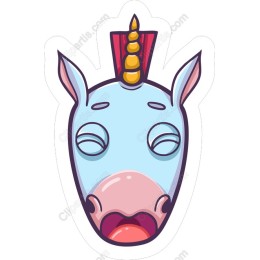 Joyful Unicorn Face