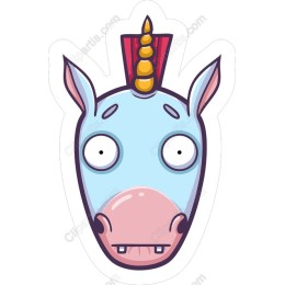 Whimsical Unicorn Head