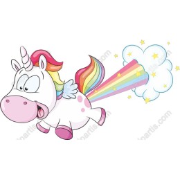 Rainbow Unicorn Playful
