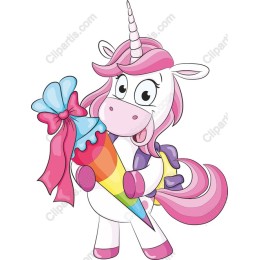Rainbow Unicorn with Ice Cream