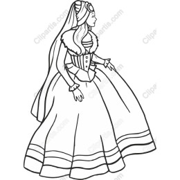 Elegant Woman in Gown