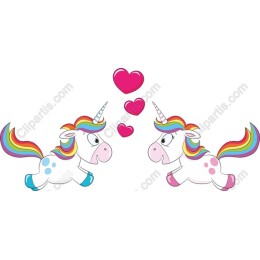 Whimsical Unicorns Love