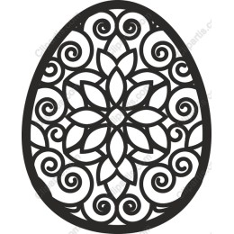 Decorative Egg - Intricate Floral
