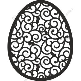 Elegant Swirl Egg