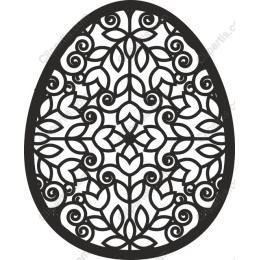 Intricate Floral Egg
