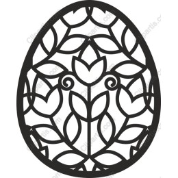 Ornate Floral Egg