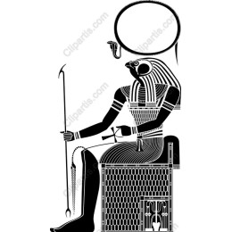 Ancient Egyptian Seated Figure with Speech Bubble
