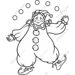 Joyful Clown Juggler