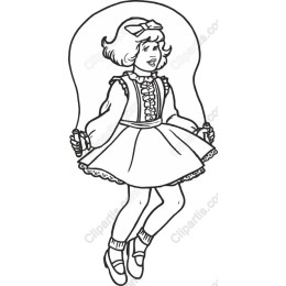 Charming Skipping Girl