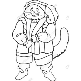 Whimsical Winter Cat