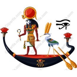 Ancient Egyptian Deity Boat