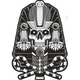 Cobra-Crowned Pharaoh Skull