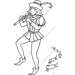 Whimsical Flute Player