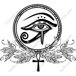 Eye of Horus with Floral Elements