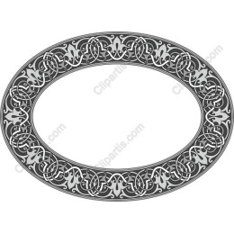 Elegant Oval Celtic Frame