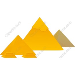 Geometric Yellow Pyramids Set
