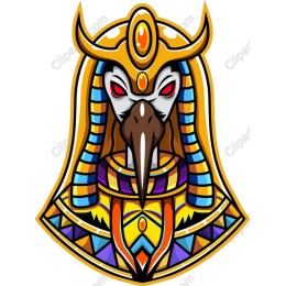 Vibrant Egyptian Deity