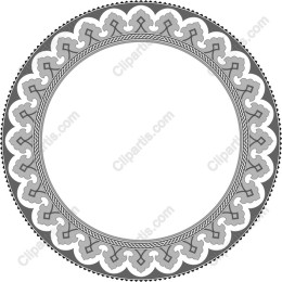 Ornate Circular Frame