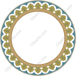 Elegant Ornamental Circular Border