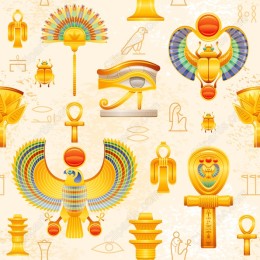 Golden Egyptian Icons Collection