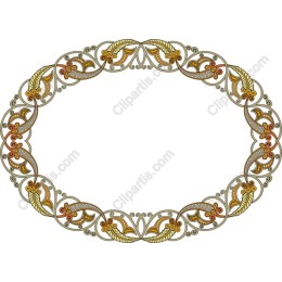 Vintage Ornate Floral Frame