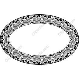 Ornate Black & White Frame