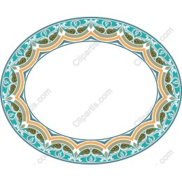 Elegant Oval Decorative Frame