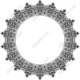 Elegant Circular Decorative Frame
