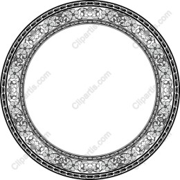Elegant Decorative Circular Frame
