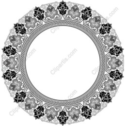 Elegant Ornate Circular Floral