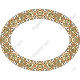 Ornate Oval Frame