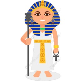 Cheerful Egyptian Pharaoh