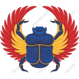 Majestic Scarab Beetle with Wings