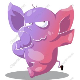 Vibrant Playful Elephant