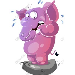 Whimsical Pink Elephant