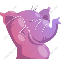 Playful Purple Elephant