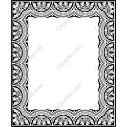 Elegant Black and White Decorative Frame