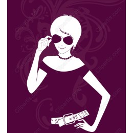 Chic Fashion: Stylish Woman with Sunglasses