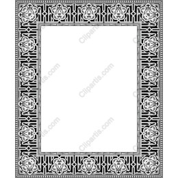 Black and White Decorative Frame