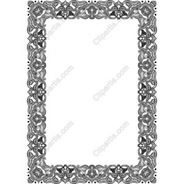 Elegant Black and White Decorative Frame
