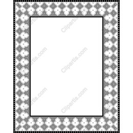 Elegant Black and White Decoration Frame