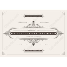 Vintage Ornate with Customizable Text Area