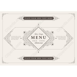 Elegant Retro Menu - Customizable