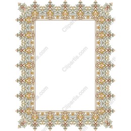 Ornamental Floral Border Frame