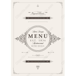 Retro Menu - Vintage Restaurant Aesthetic